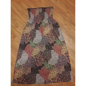 Strapless maxi dress